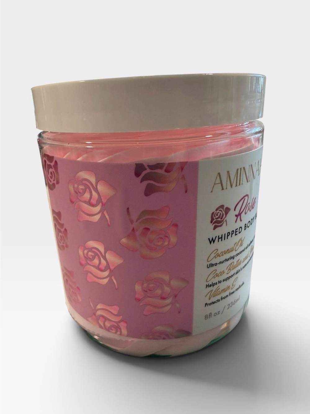 AMINNAH Rose Whipped Body Butter — Pink - Picture 3 of 3